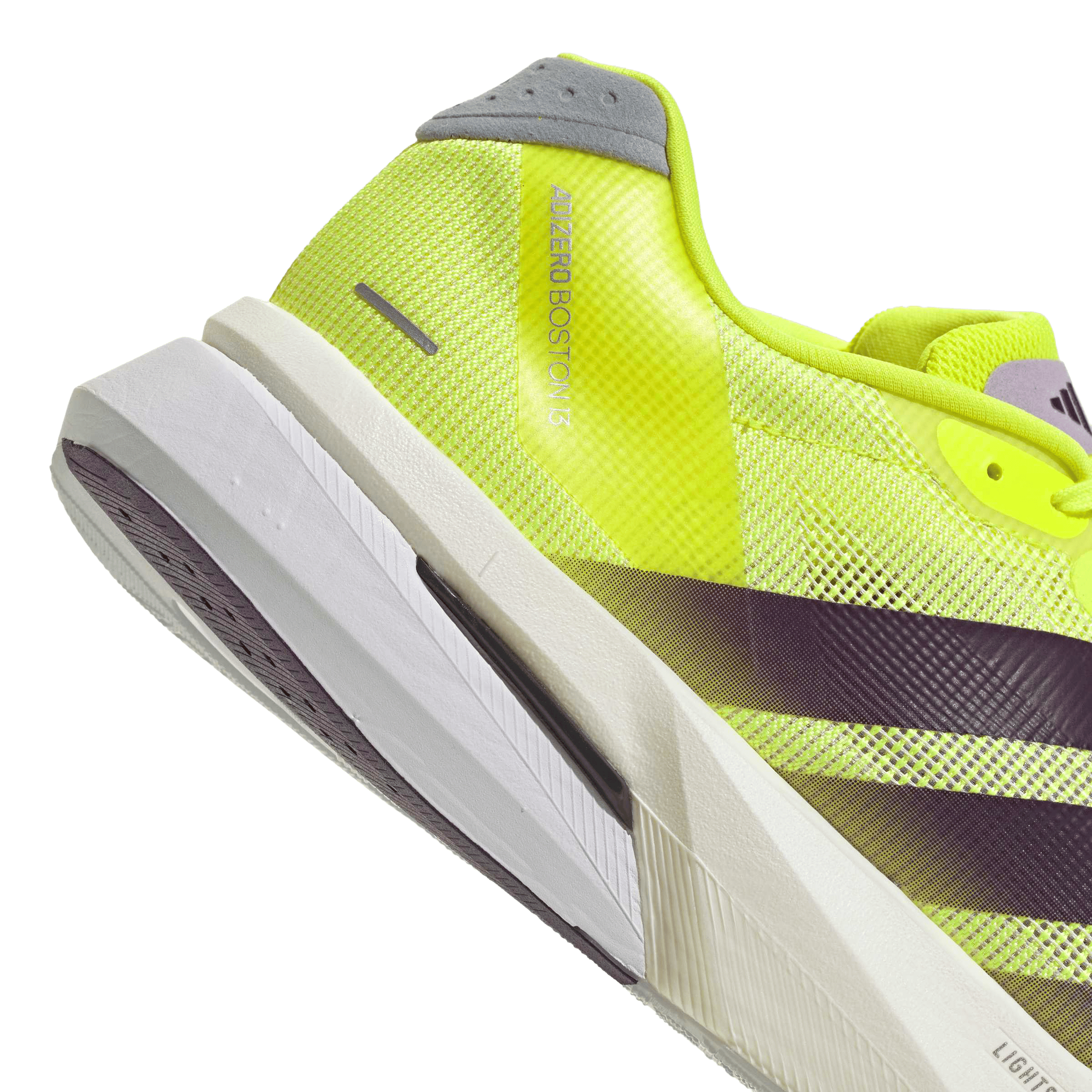 Adidas Mens Adizero Boston 13 Running Shoes Solar Yellow / Aurora